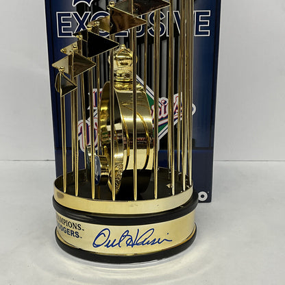 OREL HERSHISER 88 WS MVP SIGNED DODGERS 12" 1988 WORLD SERIES TROPHY PSA 9A20767