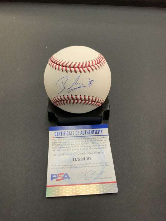 BRUSDAR GRATEROL DODGERS BASEBALL"DON'T MESS WITH THE BAZOOKA" INSCRIPTION PSA