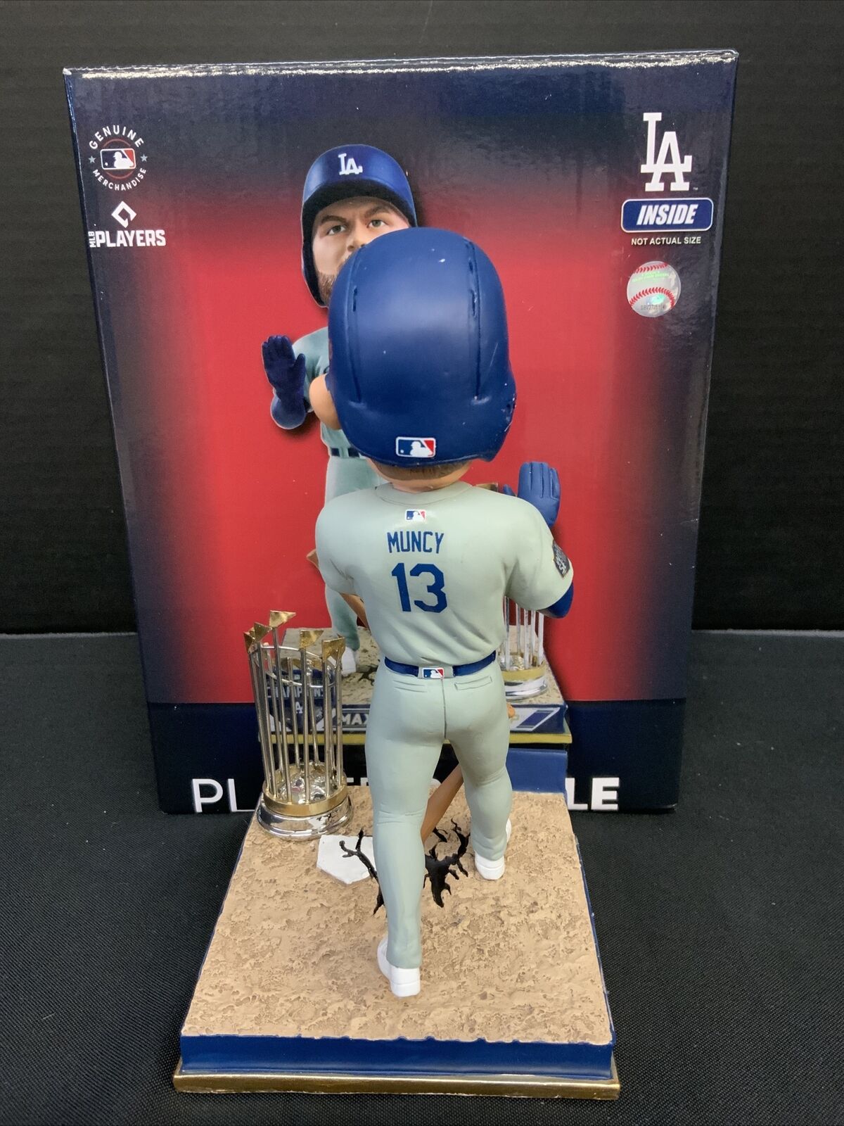 MAX MUNCY DODGERS SIGNED CHAMPIONSHIP BOBBLEHEAD "2020 WS CHAMPS" PSA 1C01940