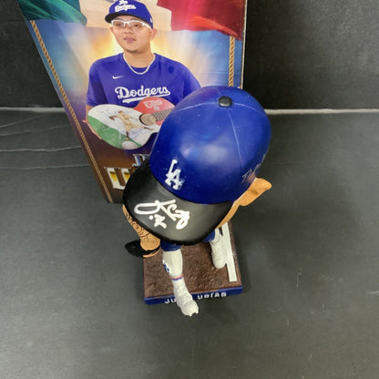 JULIO URIAS DODGERS SIGNED 2022 SGA BOBBLEHEAD "EL CULICHI" INSC BECKETT WZ59954