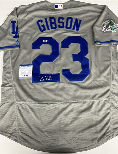 KIRK GIBSON SIGNED LOS ANGELES DODGERS 1988 WORLD SERIES JERSEY PSA 2C69584