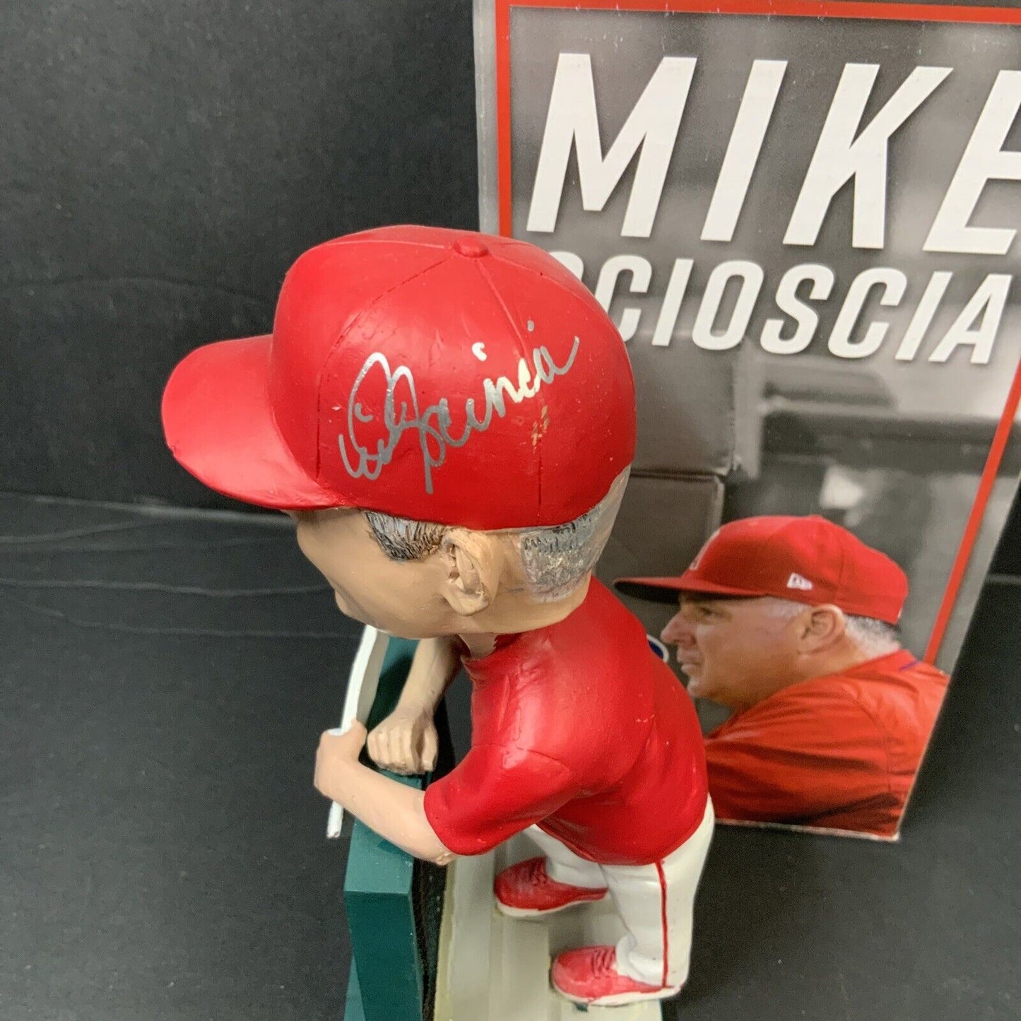 MIKE SCIOSCIA ANGELS 02 WS CHAMPION SIGNED 2018 SGA BOBBLEHEAD BECKETT WS31185