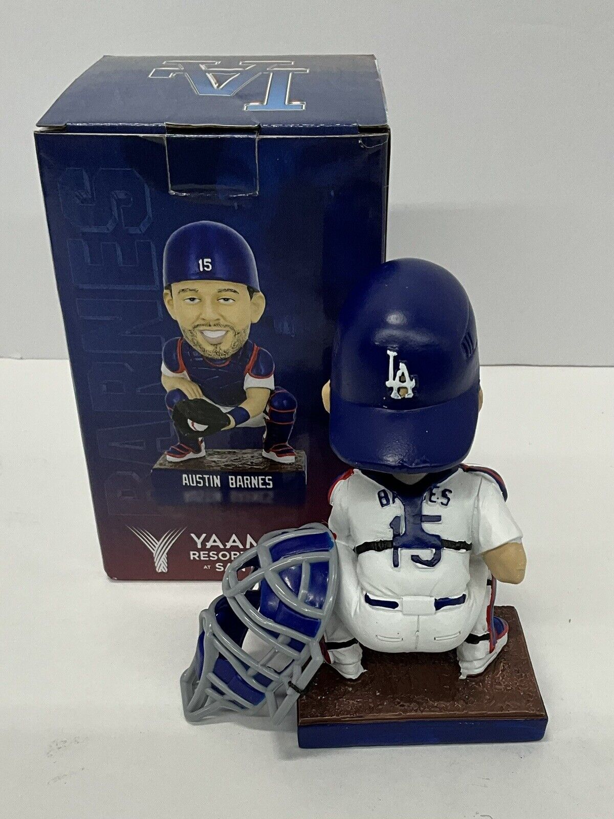 AUSTIN BARNES 2020 WORLD SERIES CHAMP SIGNED DODGERS SGA BOBBLEHEAD PSA 2C59542