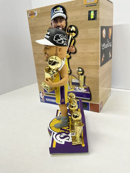 DEREK FISHER SIGNED LAKERS 5X CHAMPION LIMITED #/360 FOCO BOBBLEHEAD BAS W128231