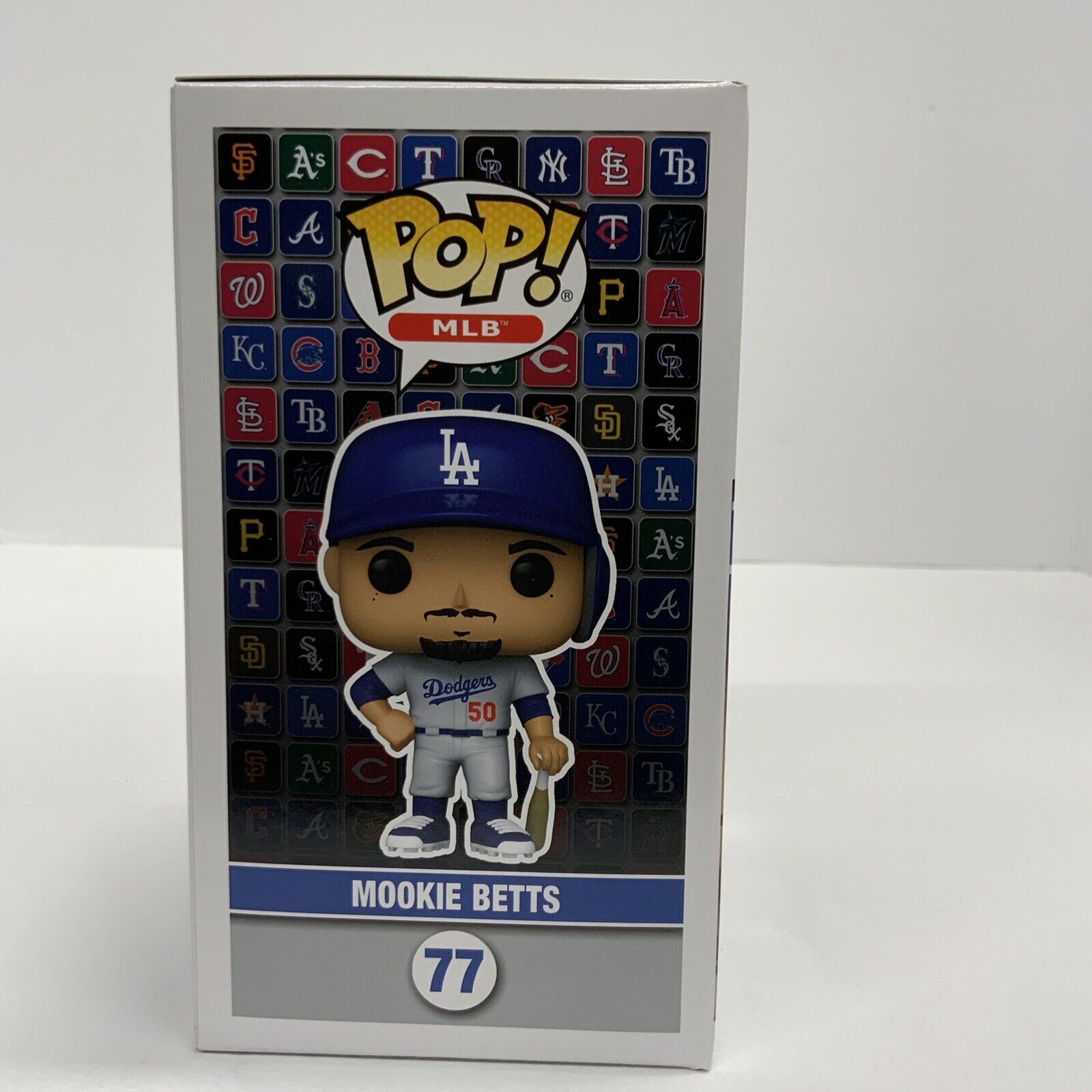 MOOKIE BETTS SIGNED LOS ANGELES DODGERS FUNKO POP  "2020 WS CHAMPS" PSA AM65085