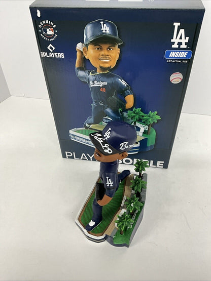 BRUSDAR GRATEROL SIGNED DODGERS FOCO CITY CONNECT BOBBLEHEAD BAZOOKA PSA 3C24584