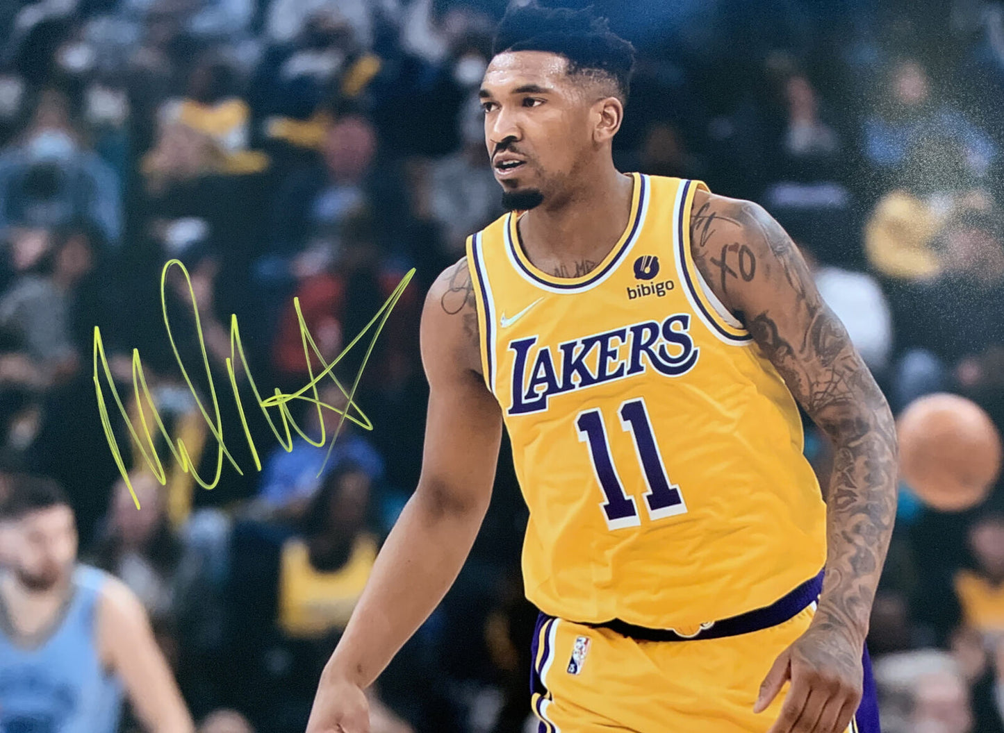 MALIK MONK LAKERS SIGNED 16X20  PHOTO PSA WITNESS AUTHENTICATED