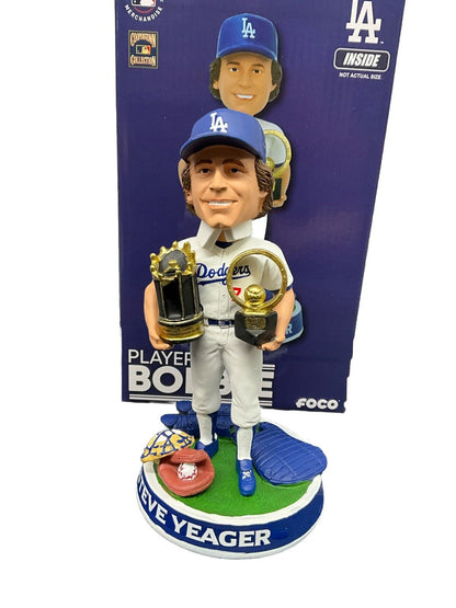 STEVE YEAGER SIGNED LIMITED EDITION #/144 1981 DODGERS WS MVP BOBBLEHEAD PSA COA