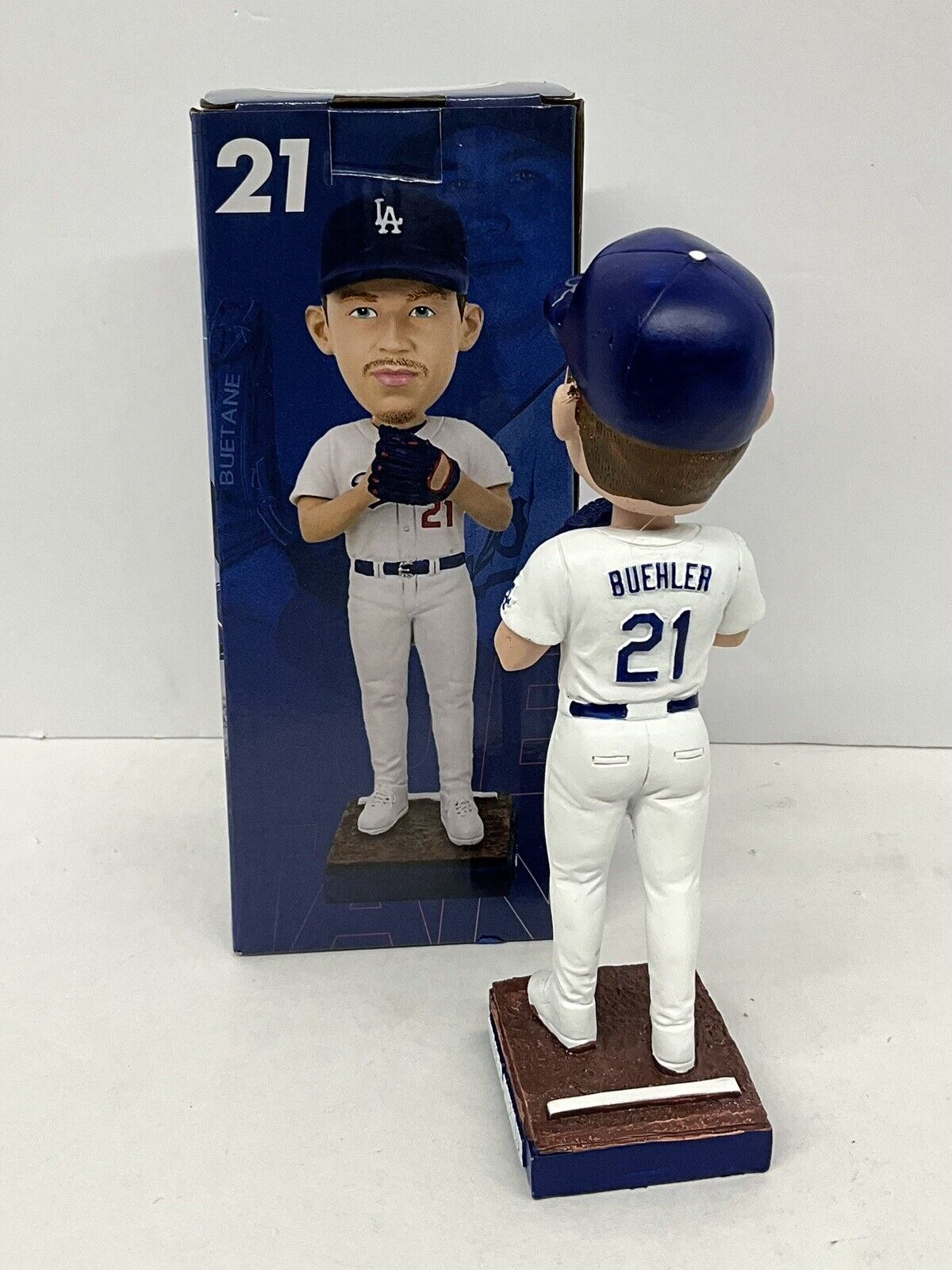 WALKER BUEHLER 2020 WS CHAMP SIGNED DODGERS 2024 SGA BOBBLEHEAD BAS 1W557070