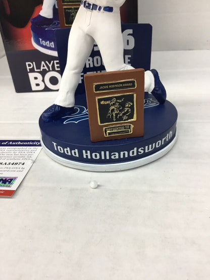 TODD HOLLANDSWORTH DODGERS SIGNED LIMITED 1996 ROOKIE OF THE YEAR BOBBLEHEAD