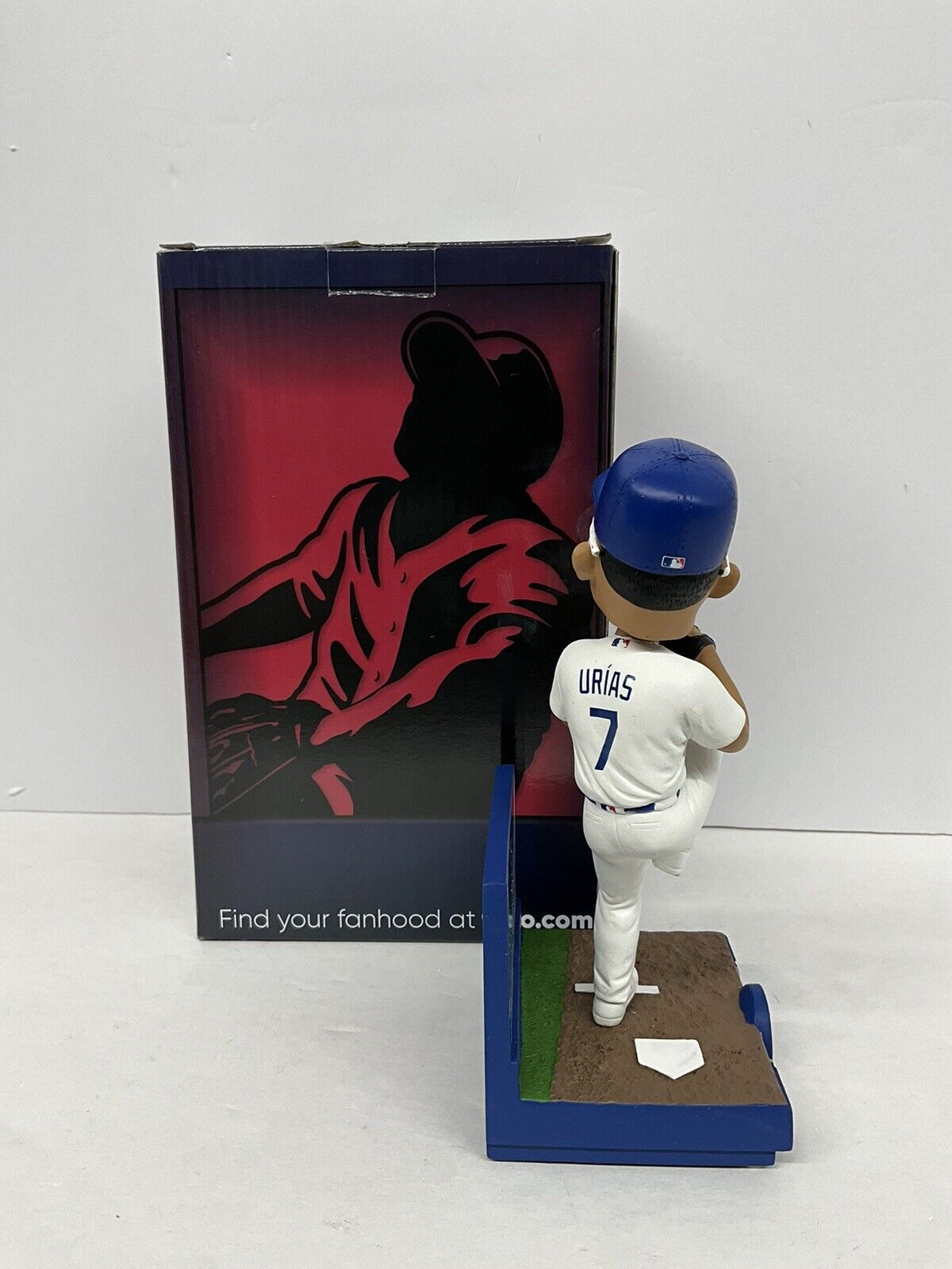 JULIO URIAS WS CHAMP SIGNED DODGERS FOCO LIMITED /222 BOBBLEHEAD BECKETT WZ59889