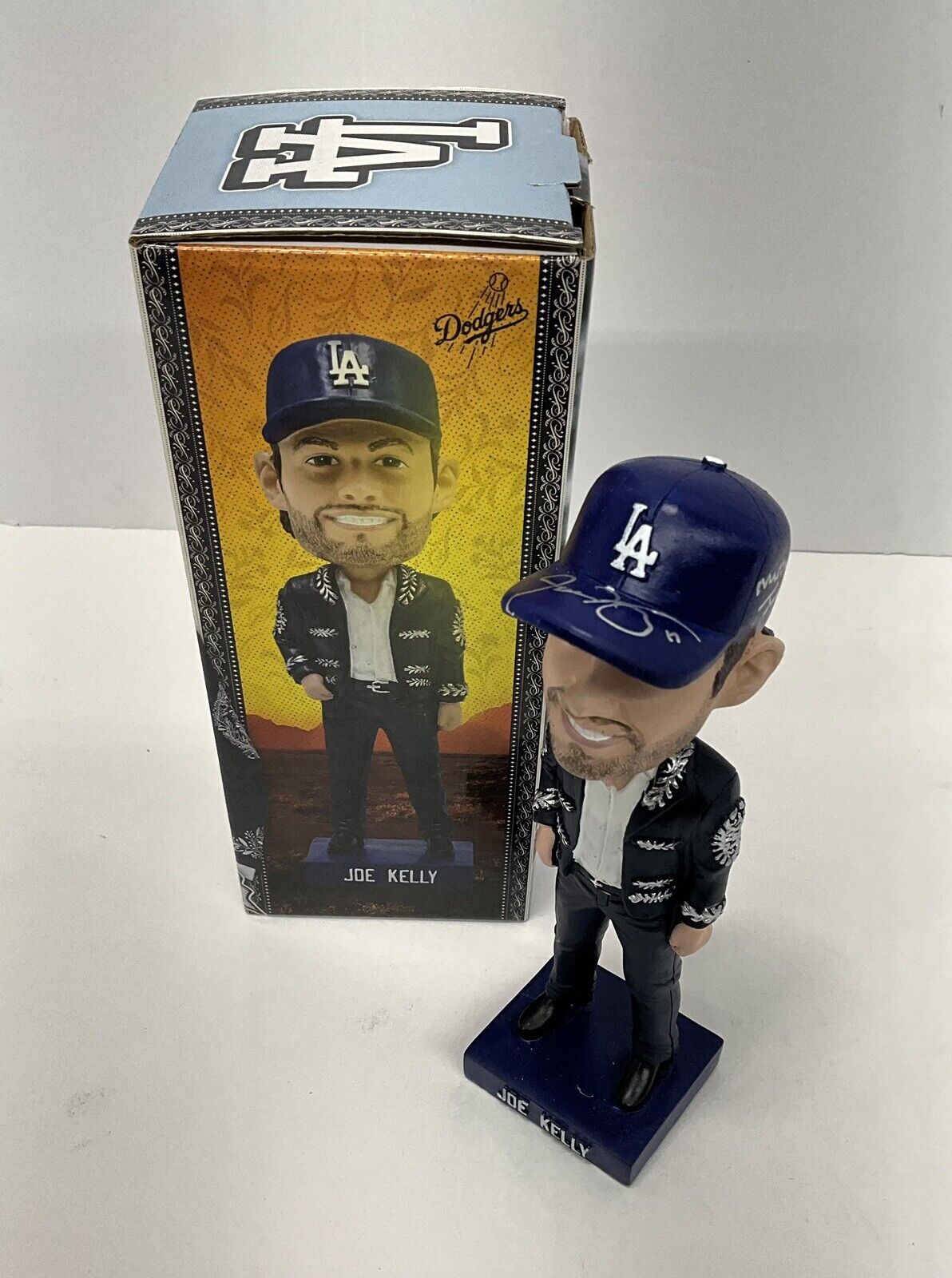 JOE KELLY SIGNED DODGERS 2023 SGA BOBBLEHEAD "MARIACHI JOE" INSCRIP PSA 2C74711