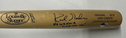 KIRK GIBSON DODGERS SIGNED LOUISVILLE SLUGGER BAT "88 WS WALK OFF HR BAS W140599