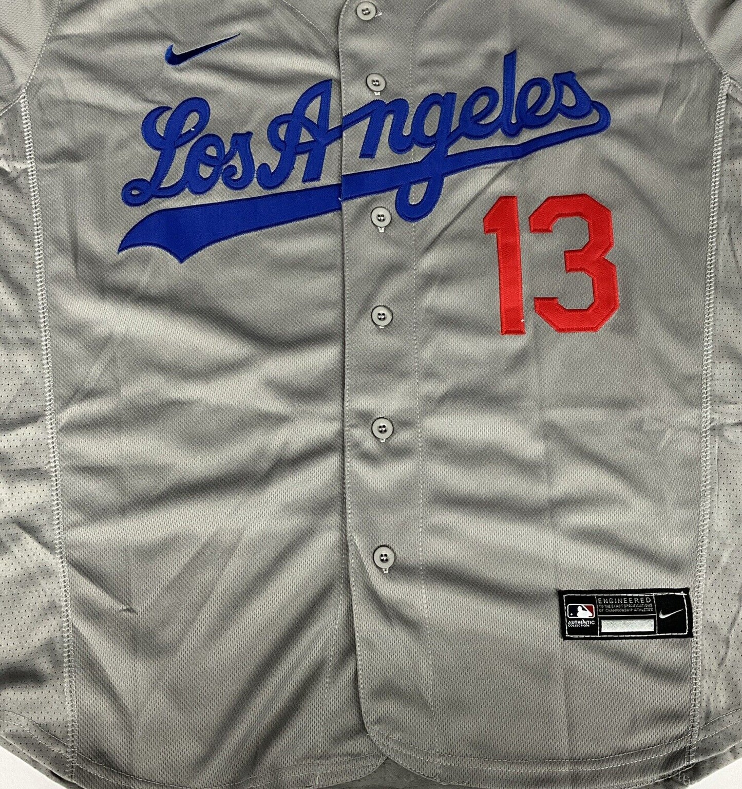 MAX MUNCY DODGERS SIGNED 2020 WORLD SERIES JERSEY "2020 WS CHAMPS" PSA 1C01874