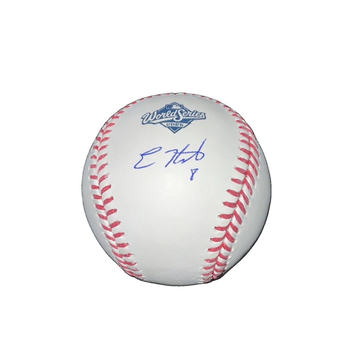 KIKE HERNANDEZ  DODGERS 3X WS CHAMP SIGNED 2025 WORLD SERIES BASEBALL PSA ITP