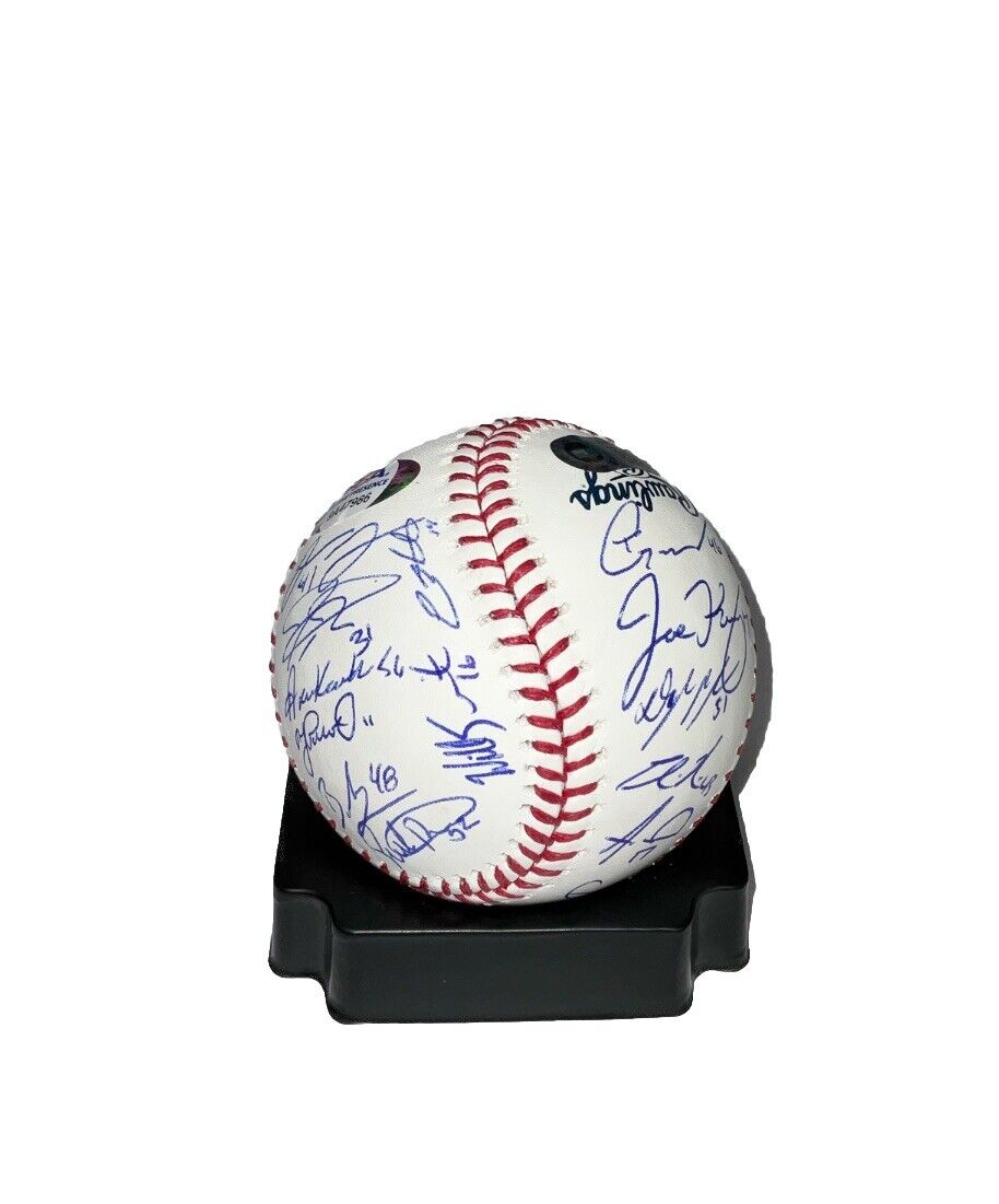 DODGERS 2020 WORLD SERIES BASEBALL SIGNED FULL ROSTER TEAM 29 AUTOS PSA 9A47986