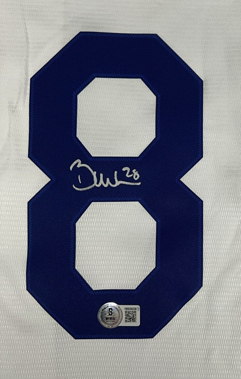 BOBBY MILLER SIGNED DODGERS JERSEY "MILLER TIME MLB DEBUT 1ST WIN " BAS 1W826526