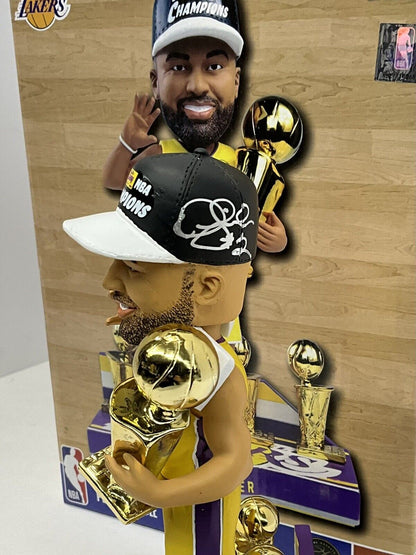 DEREK FISHER SIGNED LAKERS 5X CHAMPION LIMITED #/360 FOCO BOBBLEHEAD BAS W128231