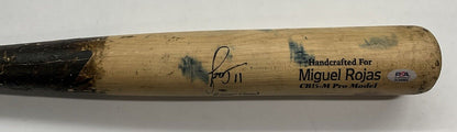 MIGUEL ROJAS MARLINS DODGERS GAME USED MARUCCI CB15 PRO BAT "GAME USED" PSA