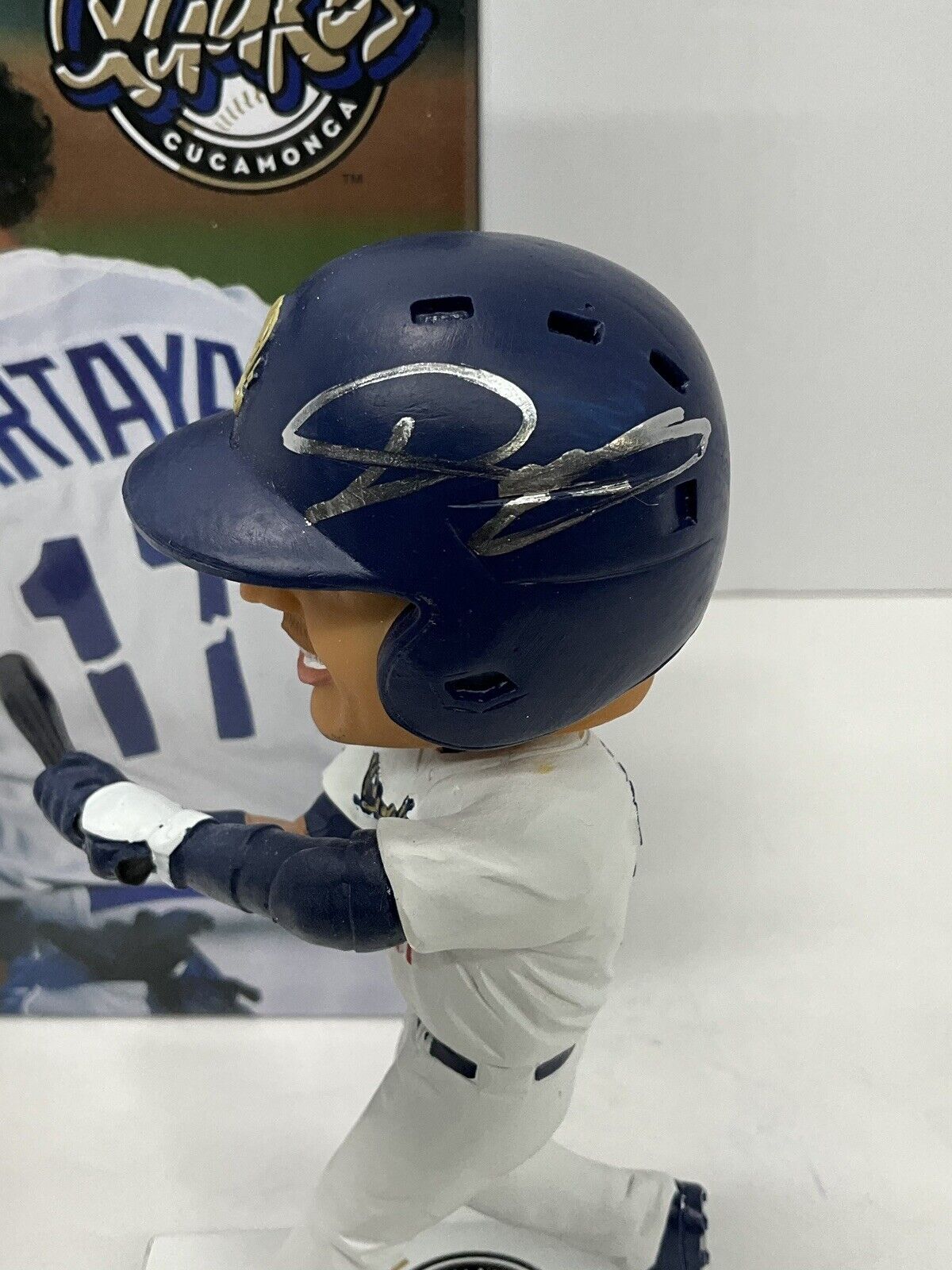 DIEGO CARTAYA DODGERS PROSPECT SIGNED CUCAMONGA QUAKES BOBBLEHEAD BAS BH019379