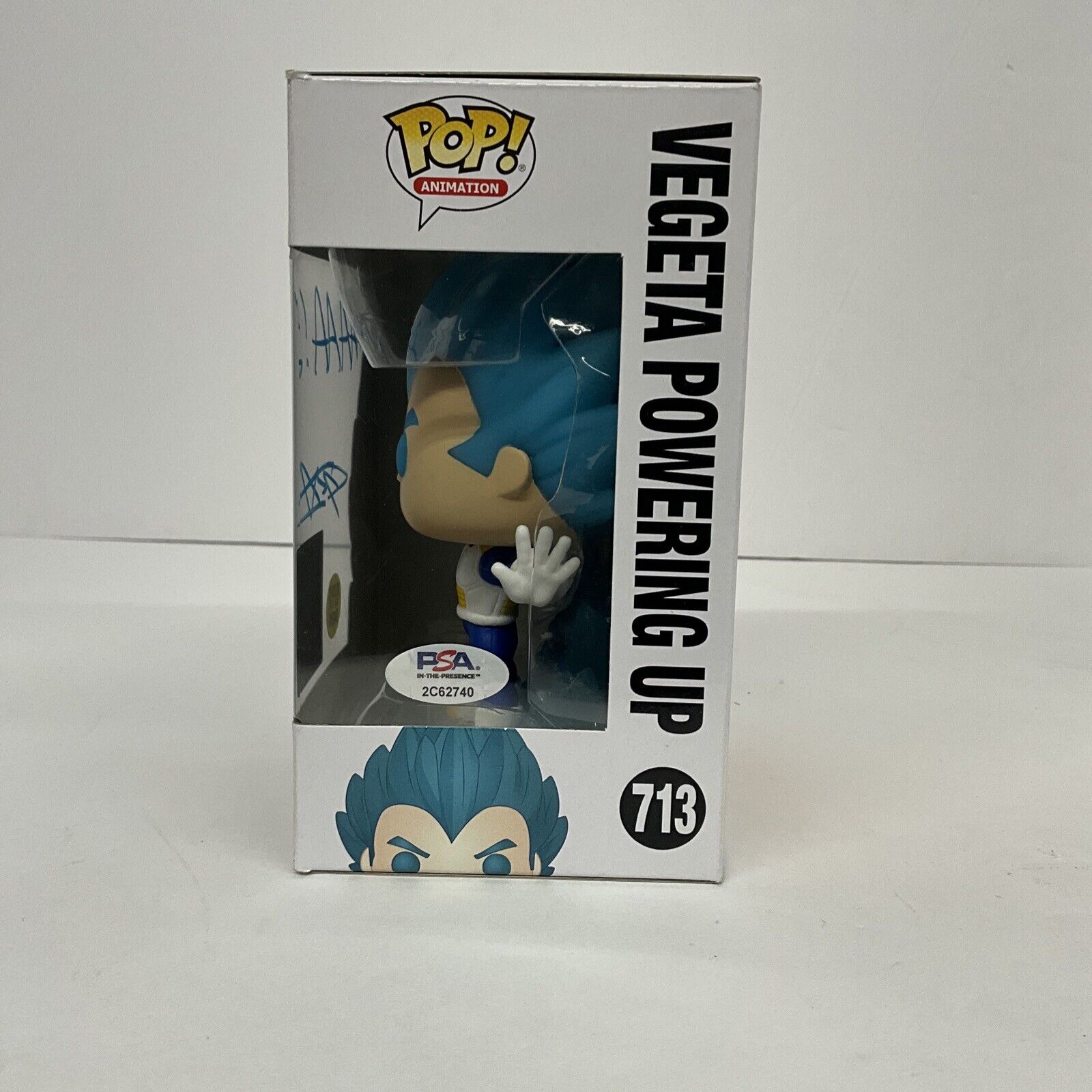 CHRISTOPHER SABAT SIGNED VEGETA POWERING UP FUNKO POP 713 "HAAAAA"  PSA 2C62740