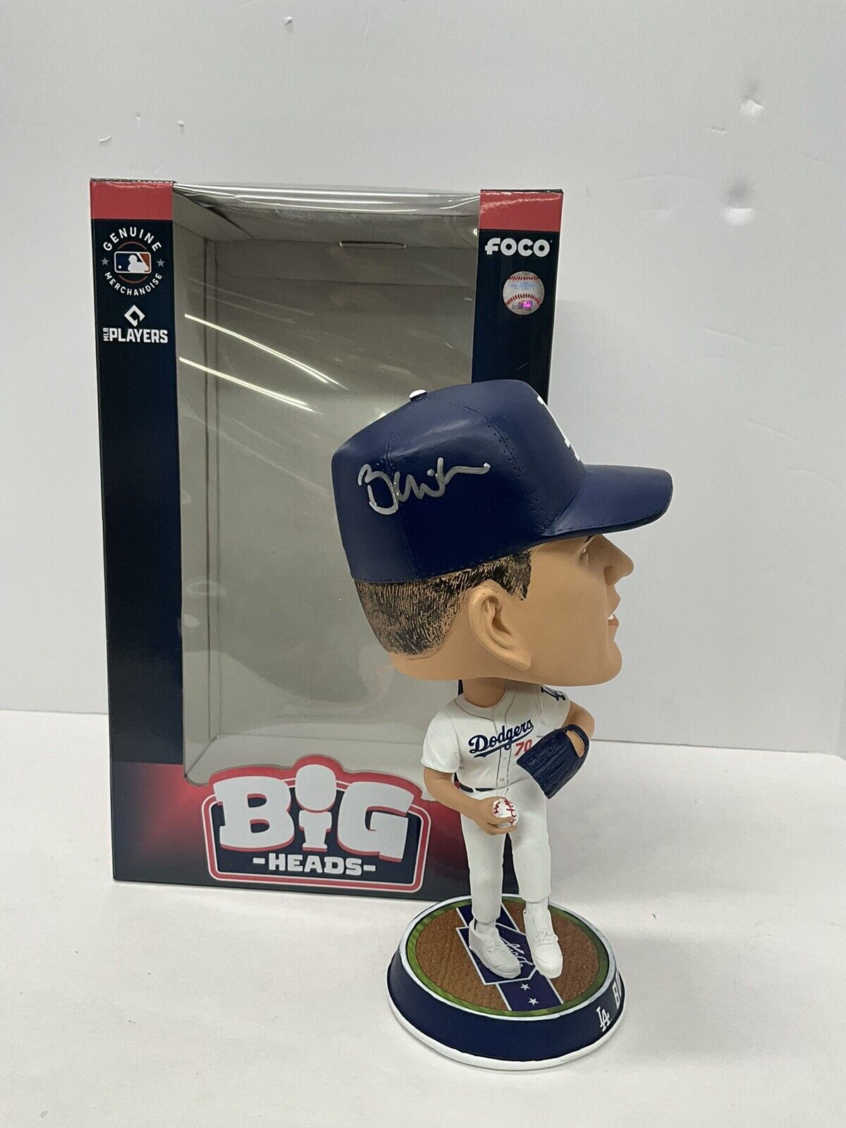 BOBBY MILLER SIGNED DODGERS FOCO BIGHEAD BOBBLEHEAD "MLB DEBUT" INSC PSA RG50521