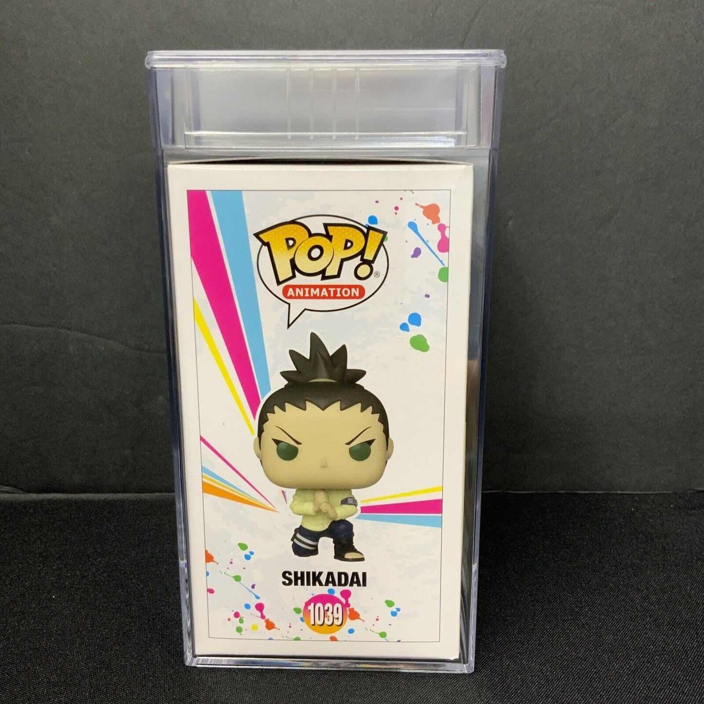 TODD HABERKORN SIGNED BORUTO NARUTO SHIKADAI FUNKO POP #1039 PSA SLABBED AM00725