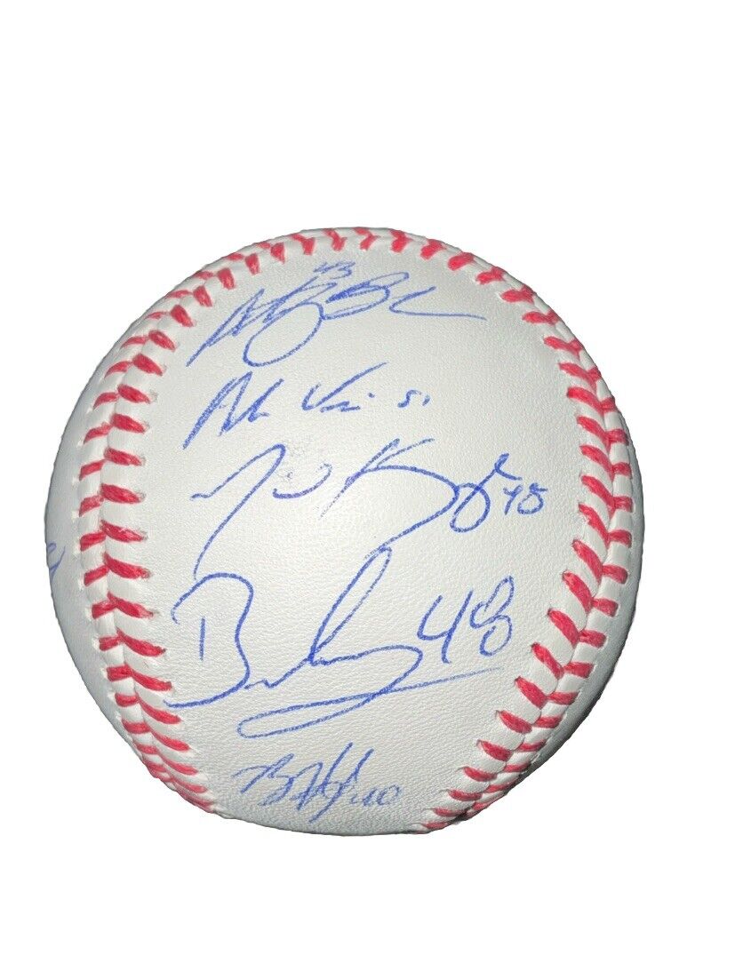 DODGERS SIGNED 2024 WORLD SERIES BALL 17 AUTOS FREEMAN TEO MUNCY BUEHLER PSA 057