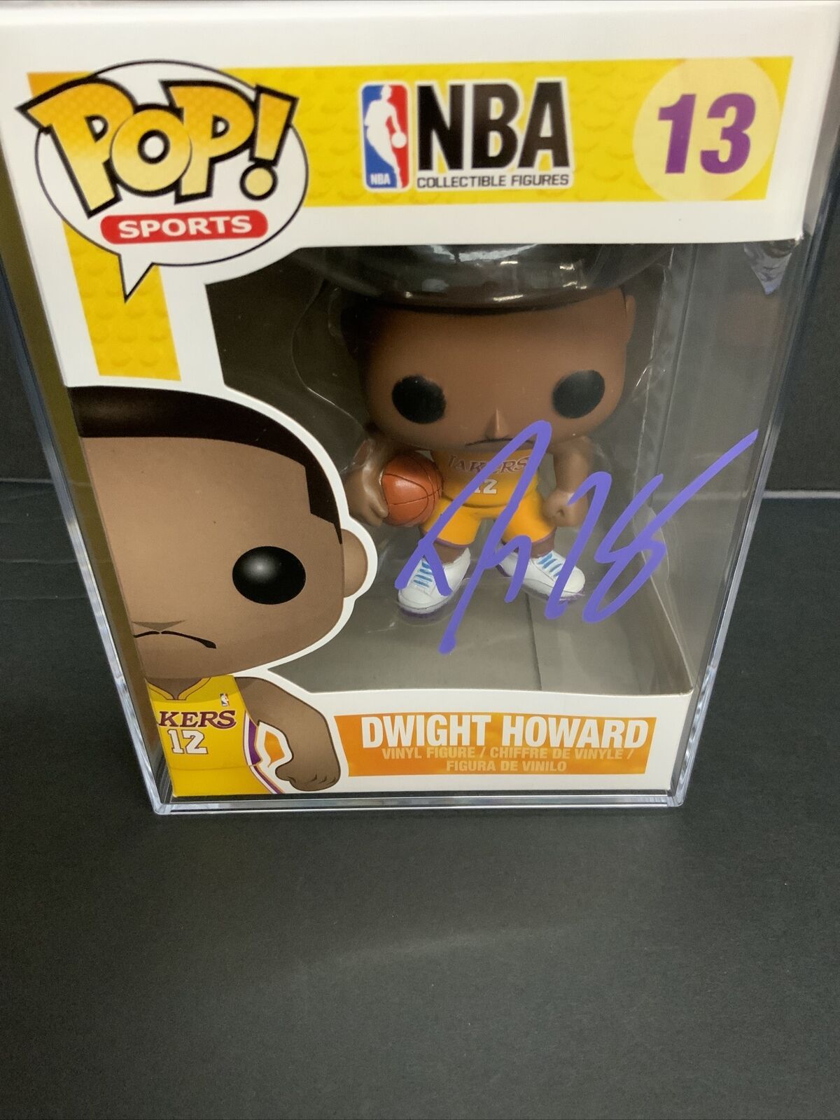 DWIGHT HOWARD SIGNED LAKERS #13 FUNKO POP PSA SLABBED GEM MINT 10 AUTO 1C40737