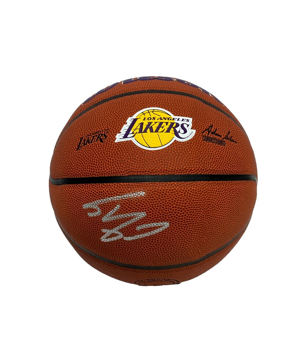 SHAQUILLE O'NEAL SIGNED LOS ANGELES LAKERS WILSON LOGO BASKETBALL BAS 1W489439