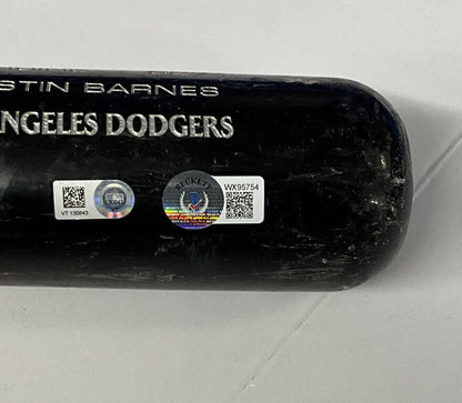 AUSTIN BARNES DODGERS SIGNED "TEAM ISSUED" LOUISVILLE SLUGGER BAT BAS WX95754