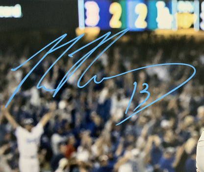 MAX MUNCY DODGERS SIGNED 2018 WORLD SERIES GAME 3 WALK-OFF HR 16X20 PHOTO BAS