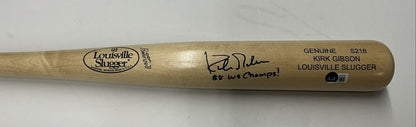 KIRK GIBSON DODGERS SIGNED LOUISVILLE SLUGGER BAT "88 WS CHAMPS" BAS W140605