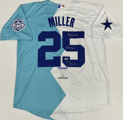 BOBBY MILLER DODGER SIGNED 2022 FUTURES GAME JERSEY STARTING PITCHER PSA RG50481