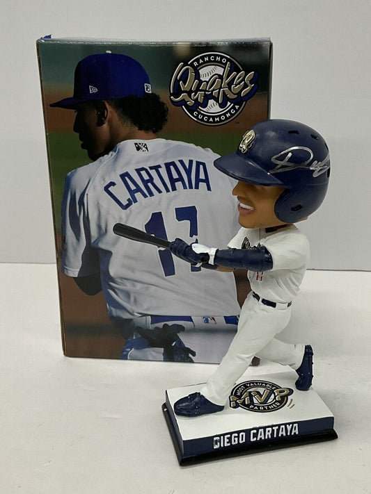 DIEGO CARTAYA DODGERS PROSPECT SIGNED CUCAMONGA QUAKES BOBBLEHEAD BAS BH019373