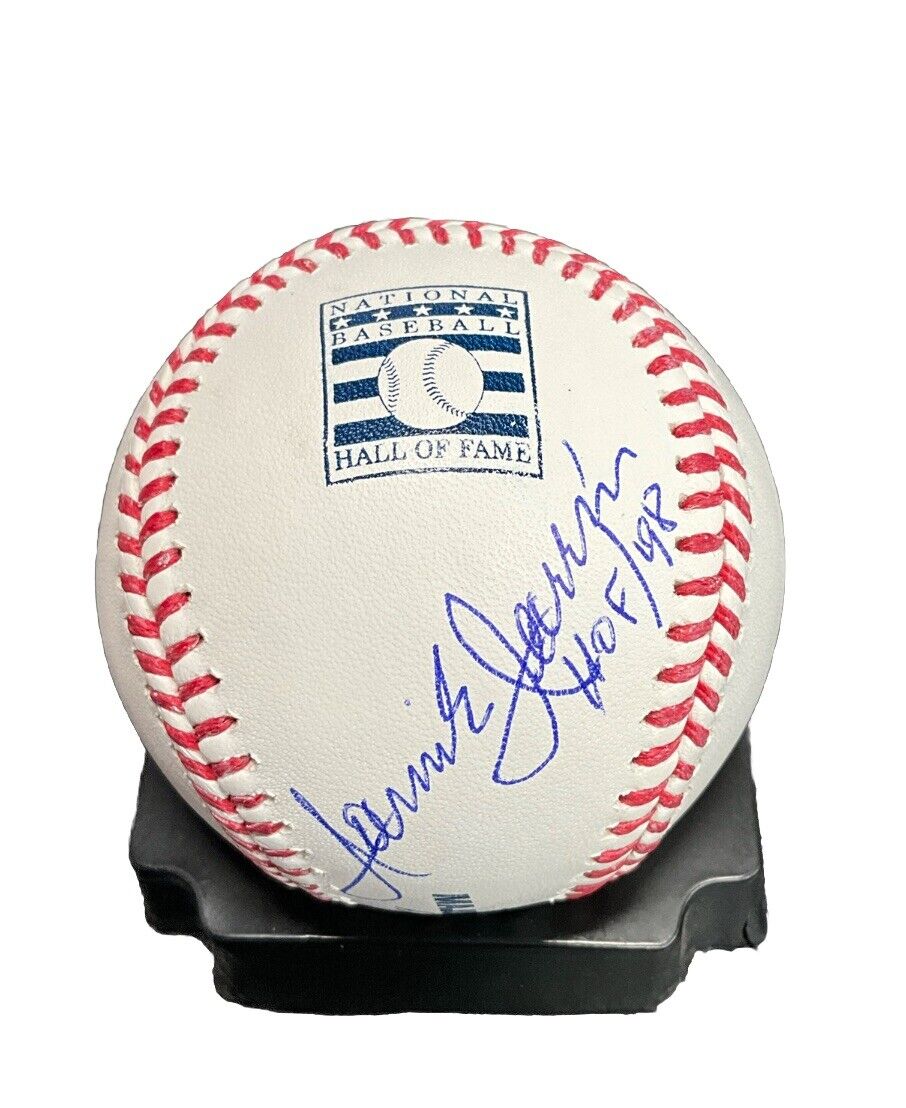 JAIME JARRIN DODGERS LEGENDARY BROADCASTER SIGNED HOF BASEBALL "HOF/98"  PSA