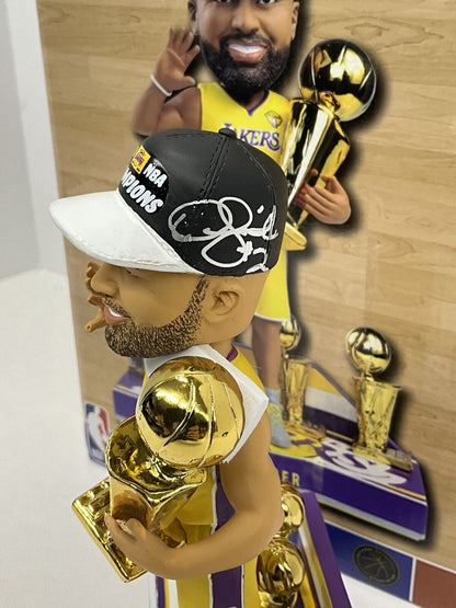 DEREK FISHER SIGNED LAKERS 5X CHAMPION LIMITED #/360 FOCO BOBBLEHEAD BAS W128225