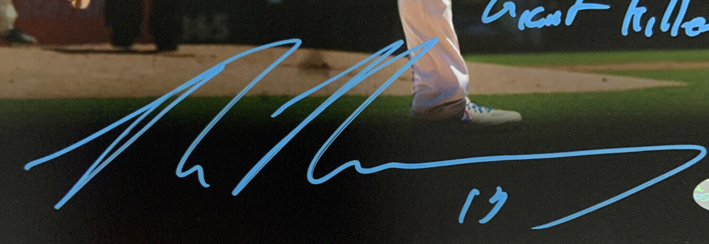 MAX MUNCY DODGERS SIGNED 11X14 GIANT KILLER PHOTO EDIT "GIANT KILLER " PSA ITP