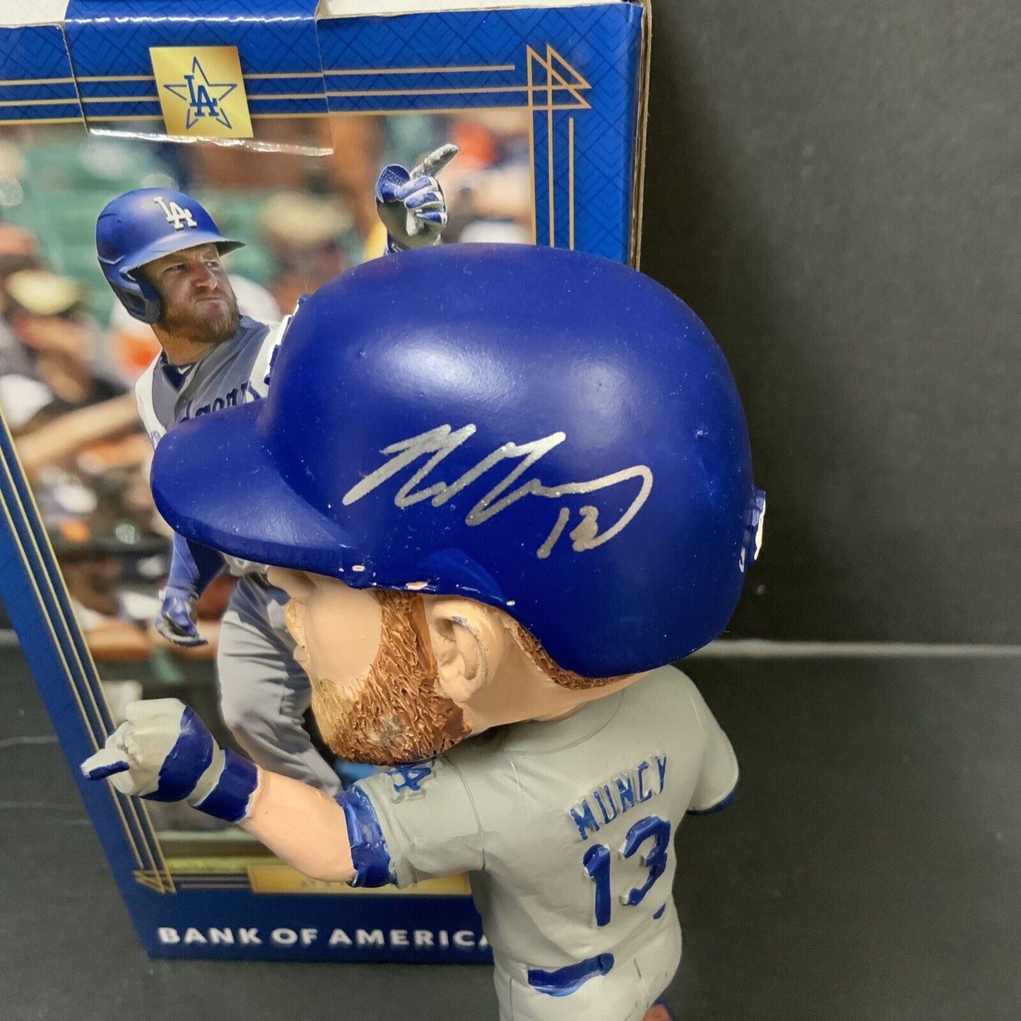 MAX MUNCY DODGERS WORLD SERIES CHAMPION SIGNED 2020 SGA BOBBLEHEAD PSA 9A99252