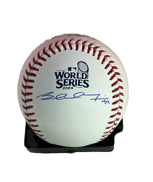 BLAKE TREINEN DODGERS SIGNED 2024 WORLD SERIES BASEBALL  PSA