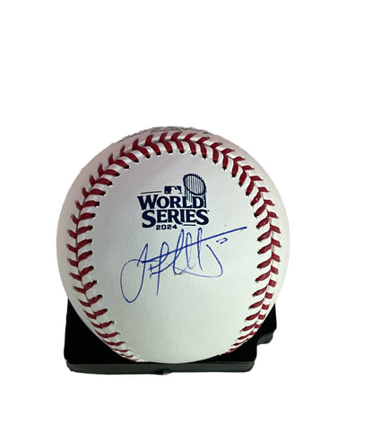 JACK FLAHERTY DODGERS SIGNED 2024 WORLD SERIES BASEBALL  PSA