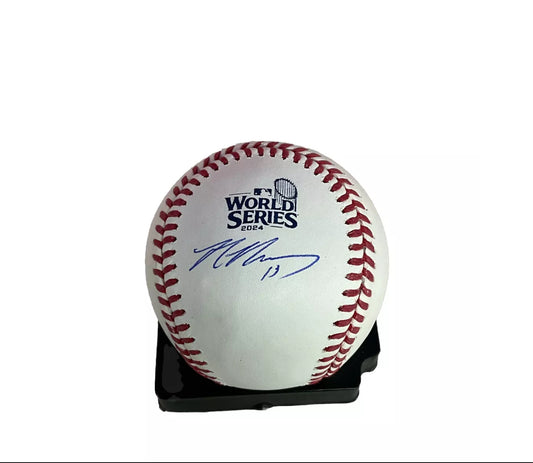 MAX MUNCY DODGERS SIGNED 2024 WORLD SERIES BASEBALL  PSA