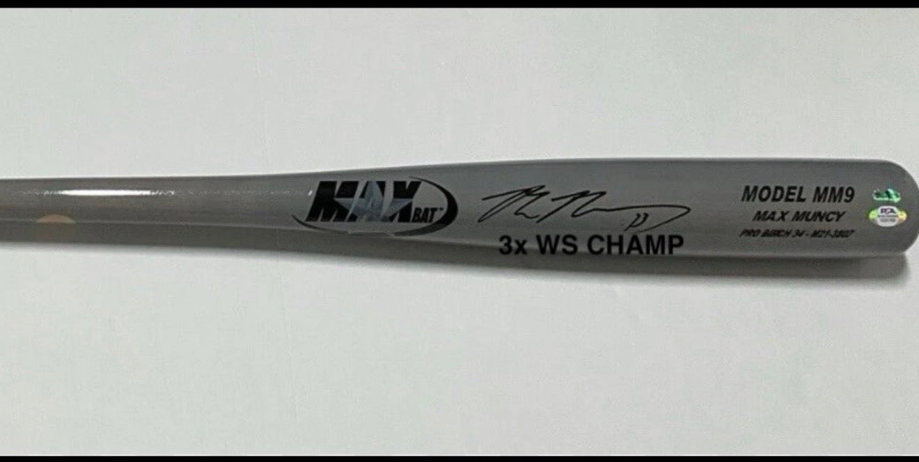 MAX MUNCY DODGERS 3X WORLD SERIES CHAMPION PRIVATE SIGNING