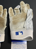 CHRIS TAYLOR DODGERS SIGNED GAME USED JACKIE ROBINSON DAY BATTING GLOVES PSA COA