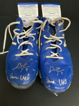 CHRIS TAYLOR DODGERS SIGNED GAME USED CLEATS PSA WITNESS COA 1C01573/76