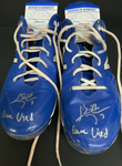 CHRIS TAYLOR DODGERS SIGNED GAME USED CLEATS PSA WITNESS COA 1C01574/75