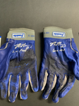 MAX MUNCY DODGERS SIGNED GAME USED BATTING GLOVES PSA WITNESS COA 9A99366/67