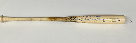 DJ PETERS DODGERS TIGERS FULL NAME SIGNED GAME USED OLD HICKORY BAT PSA RG29230