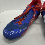 DJ PETERS DODGERS TIGERS FULL NAME SIGNED GAME USED CLEATS PSA RG29222/23