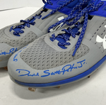 DJ PETERS DODGERS TIGERS FULL NAME SIGNED GAME USED CLEATS PSA RG29214/15